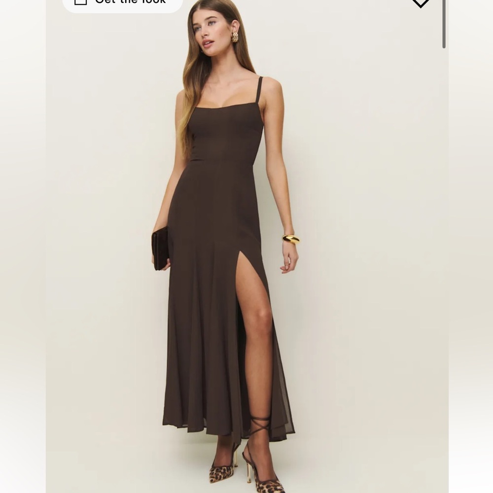 Elegant Brown Maxi Dress